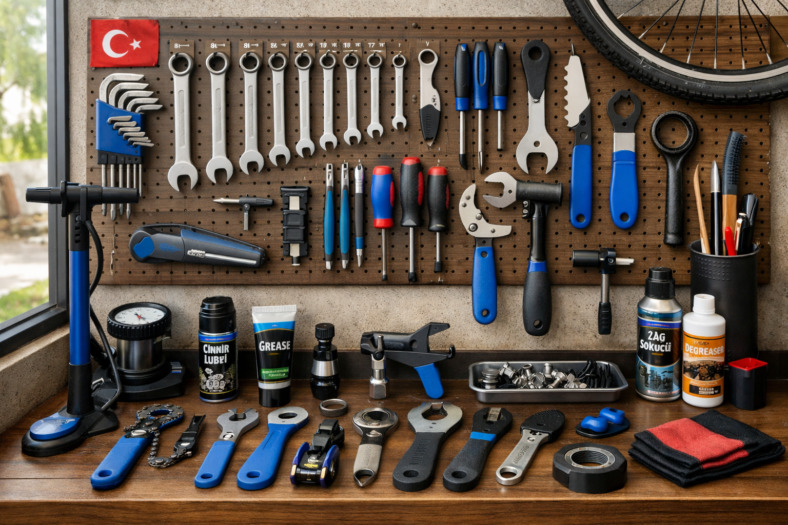 Bisiklet bakım araçları